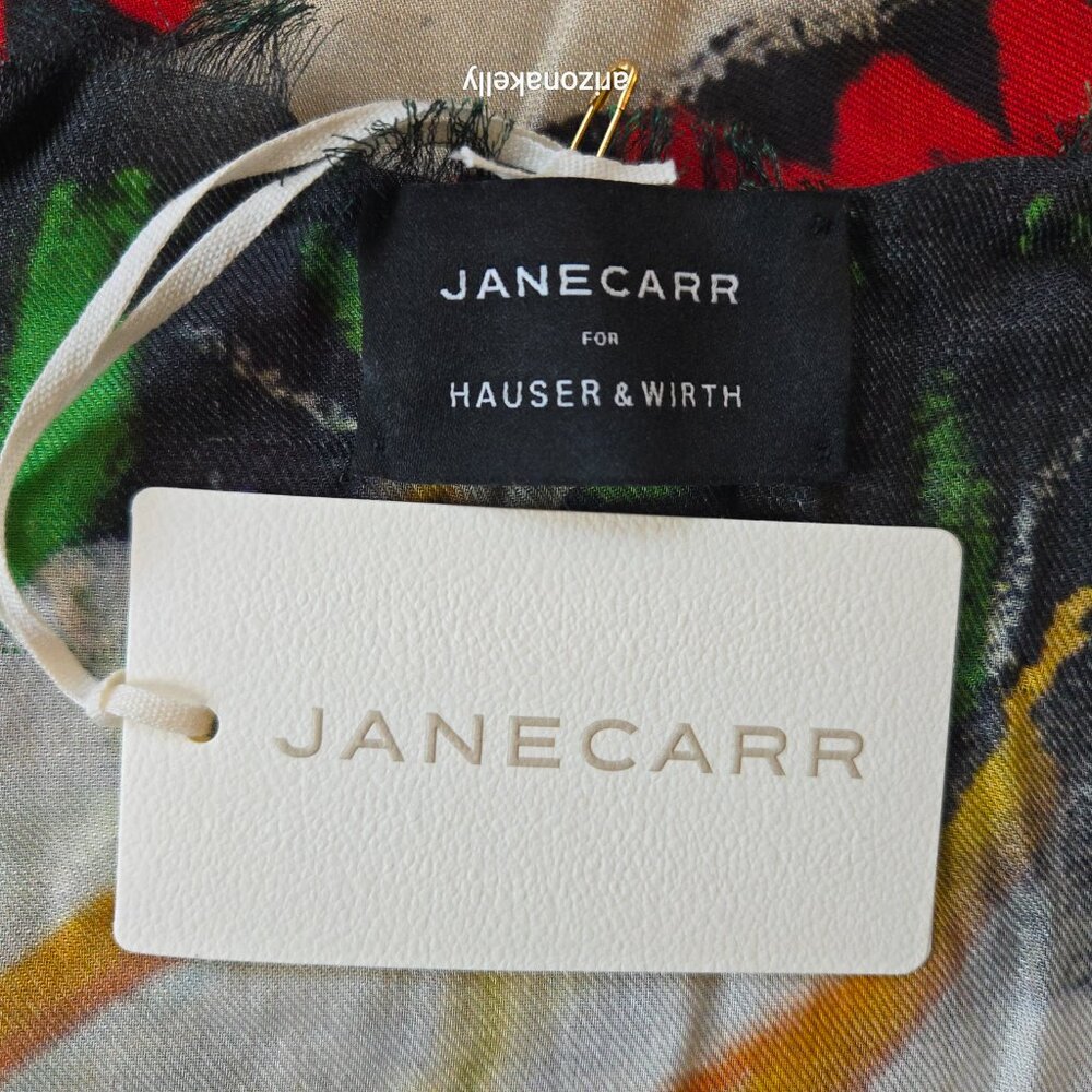 NWT Jane Carr for Hauser & Wirth Scarf Artist Uman Hell in Heels - Picture 11 of 11
